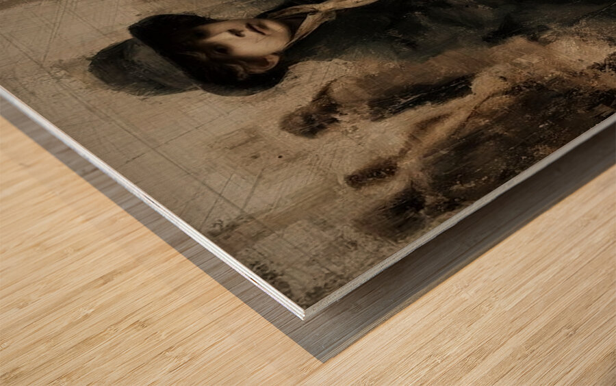 Hollow Eyed Silence Wood print