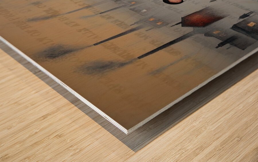 The Future Fog Wood print