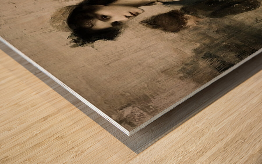 Painted in Shadows Wood print