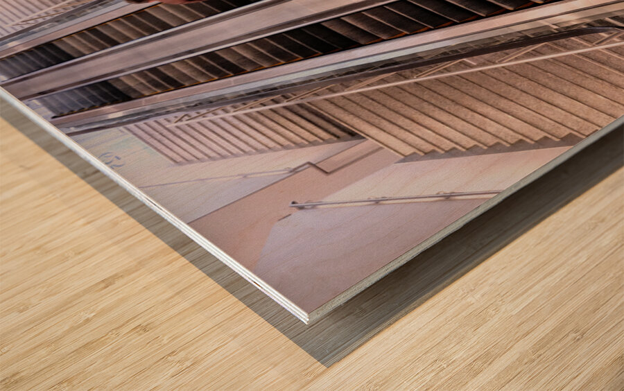 Steps To Nowhere Wood print