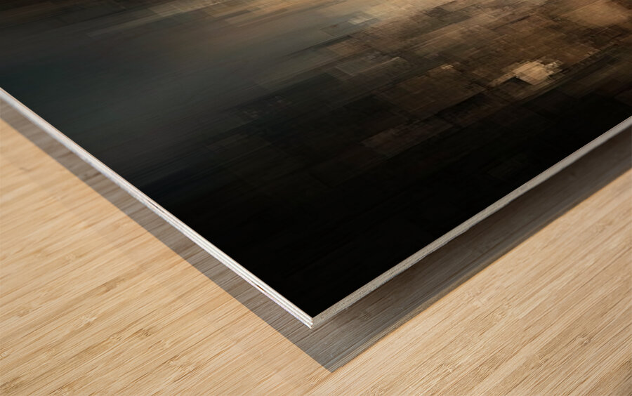 The Blur Between Worlds Wood print