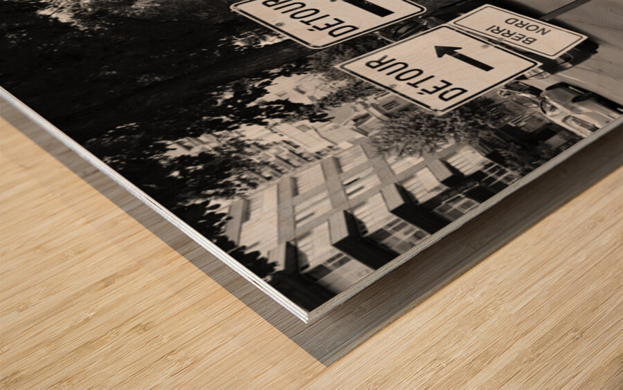 The Art of Going Elsewhere Wood print