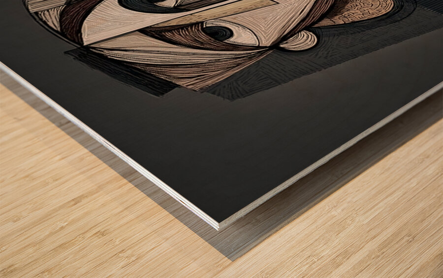 Haunted Geometry Wood print