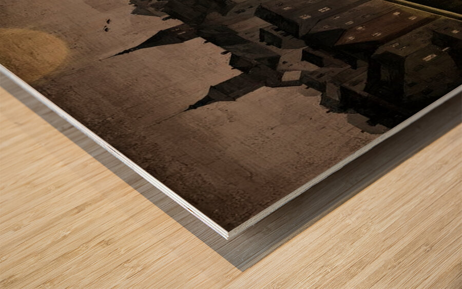 Moonlit Conversations Wood print