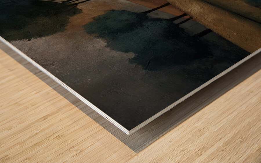 Reflections Before Night Wood print