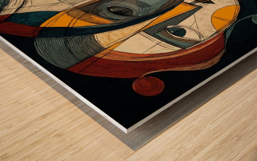 The Split Within Wood print