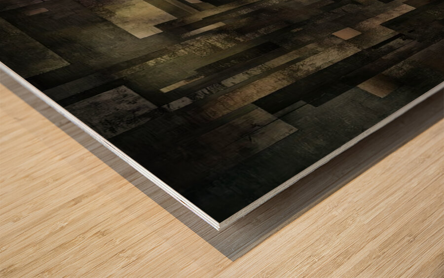 The Gray City Wood print