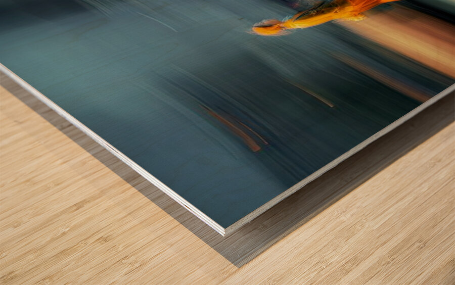 Amber on the Move Wood print