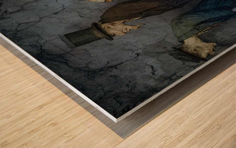 The Line We Stand In Wood print