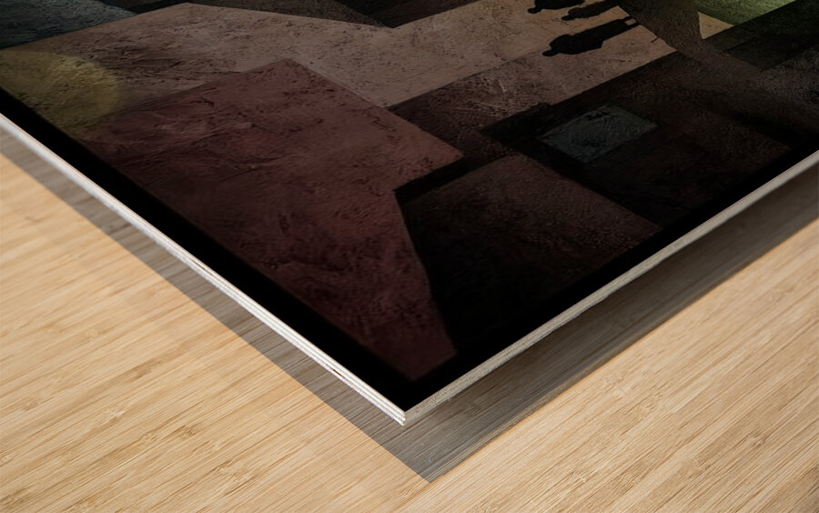 Crossing the Bridge Wood print