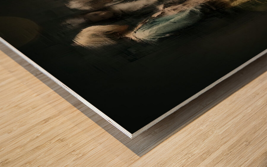 Held by the Blur Wood print