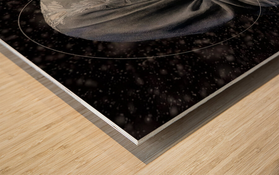 Portrait in Winter s Grasp Wood print