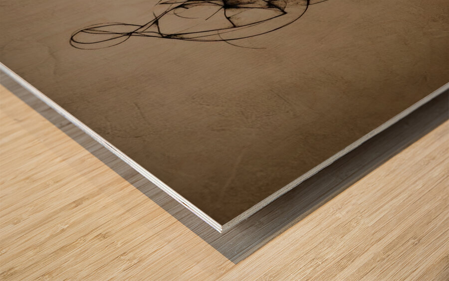 Drawing the Line Wood print