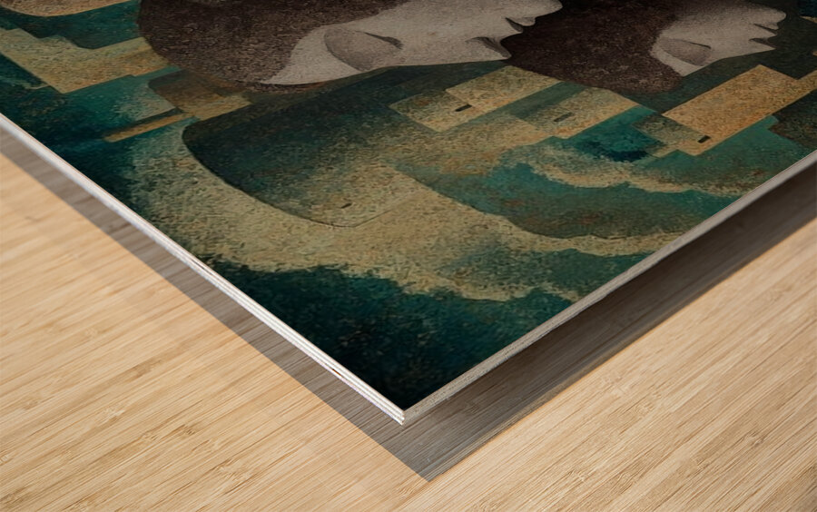 Becoming Still Wood print