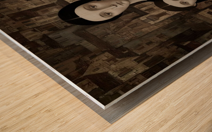 Three Gazes Wood print