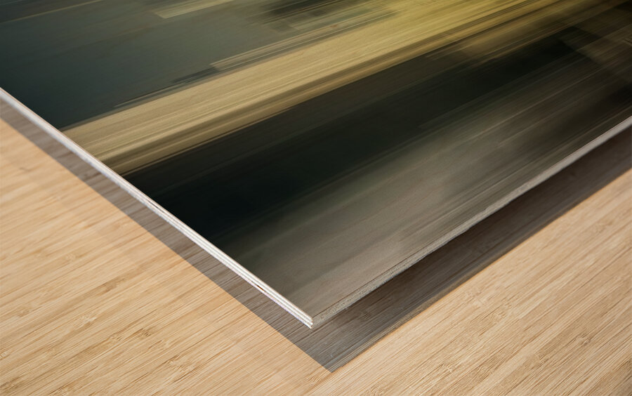 The Blurred City Wood print