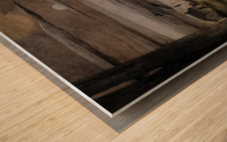 Where the Land Holds Us Wood print