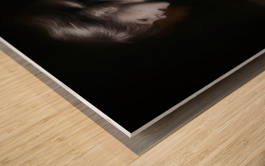 Becoming Light Wood print