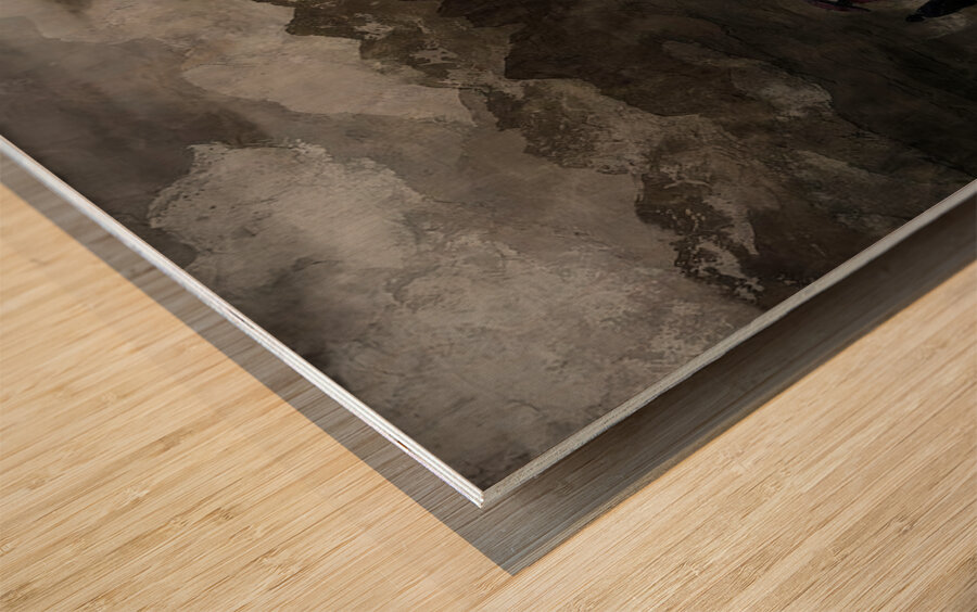 Through the Folded Earth Wood print