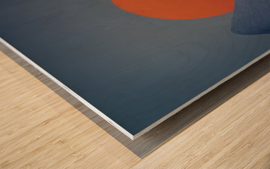 Beneath a Watching Sun Wood print