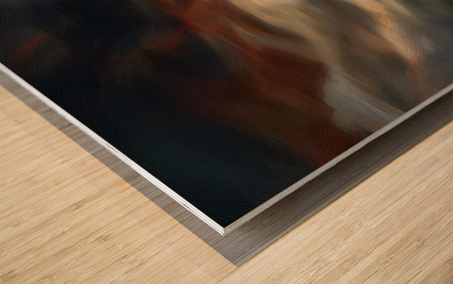 Ridge of Quiet Fire Wood print