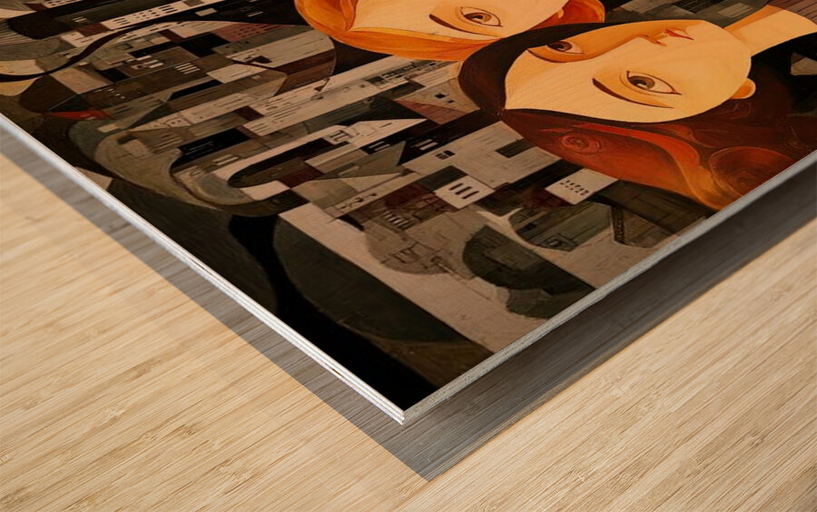 City of Three Minds Wood print