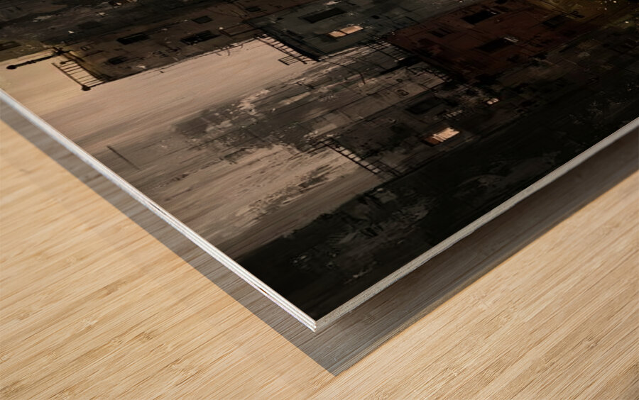 Last Light Wood print