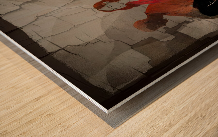 Cracks in the Soul Wood print