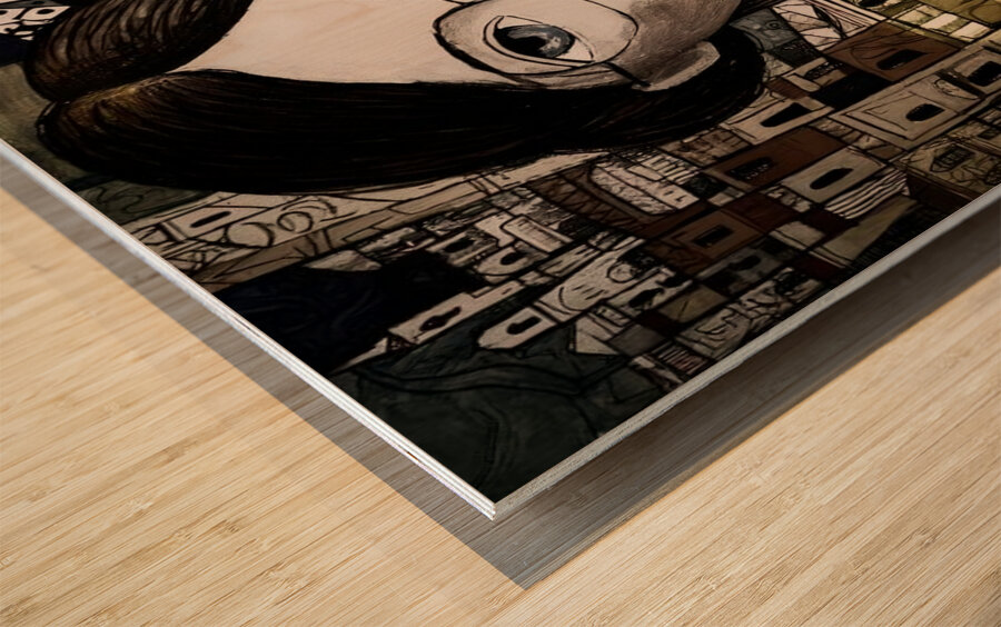 Eyes That Build Tomorrow Wood print