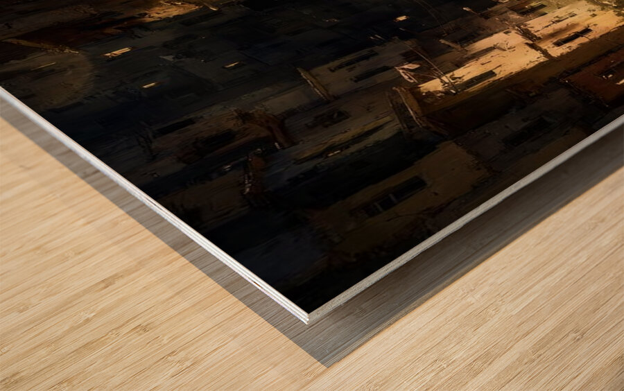 A Question of Light Wood print