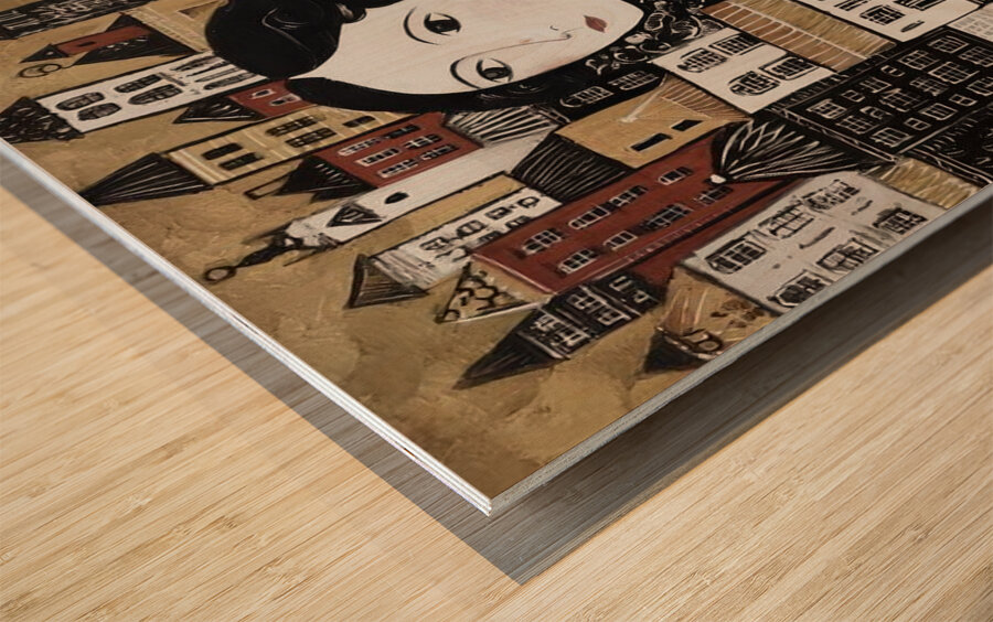 A City Listens Wood print