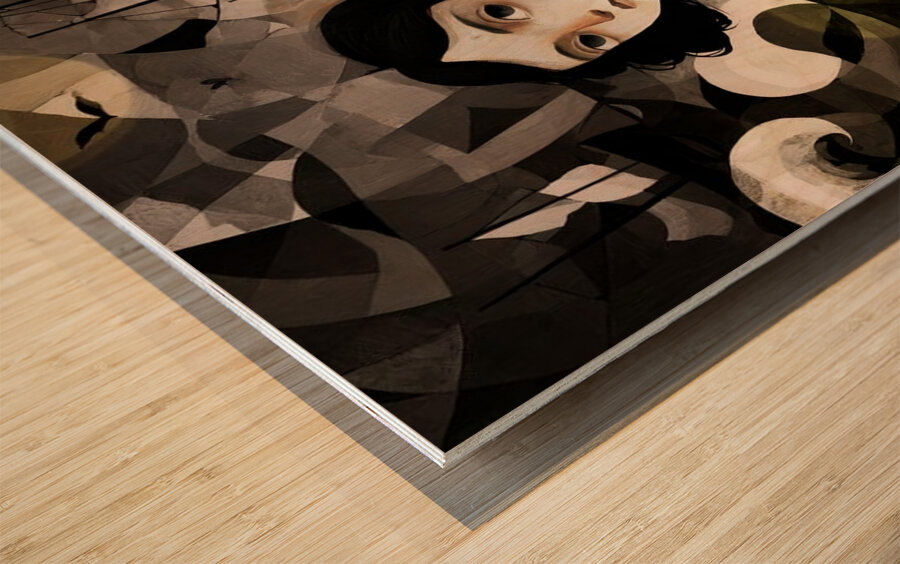 Folded Seas Wood print