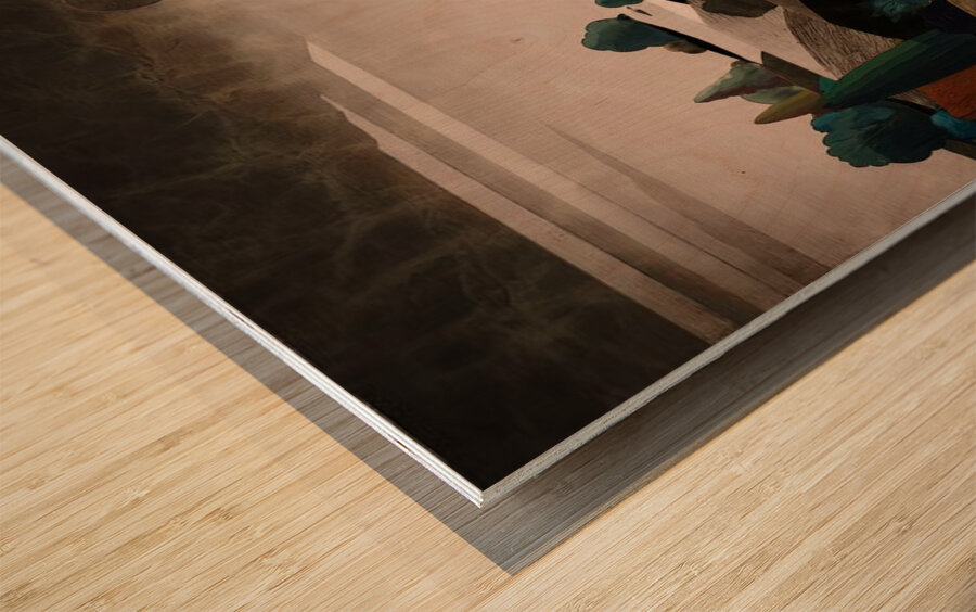 A Quiet Walk Wood print