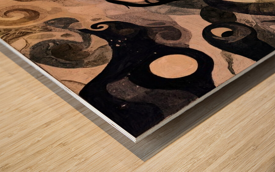 Where Thoughts Begin to Spiral Wood print