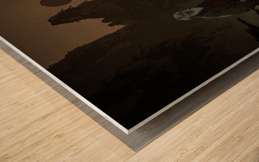 The Long Journey Wood print