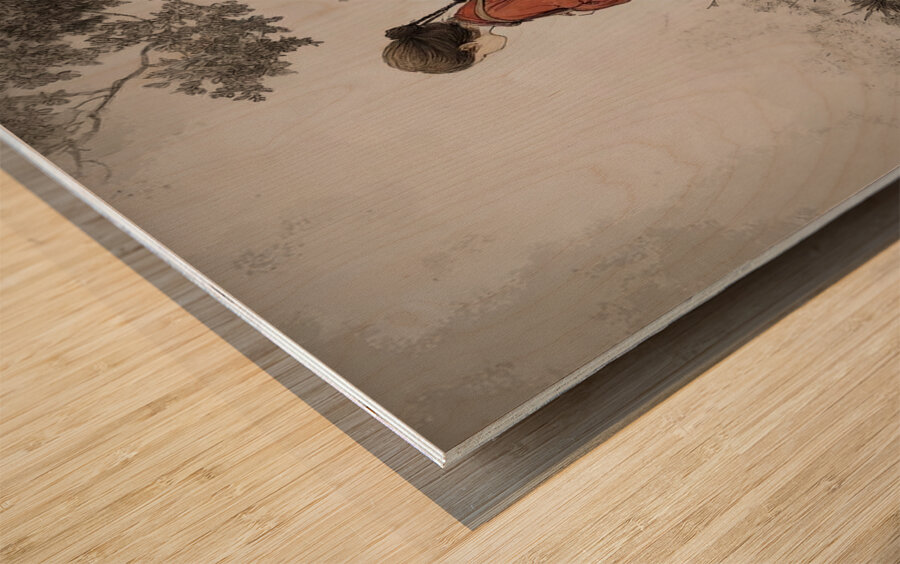 The Listening Path Wood print