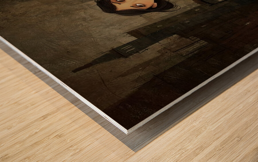 The Girl Who Didn t Belong Wood print