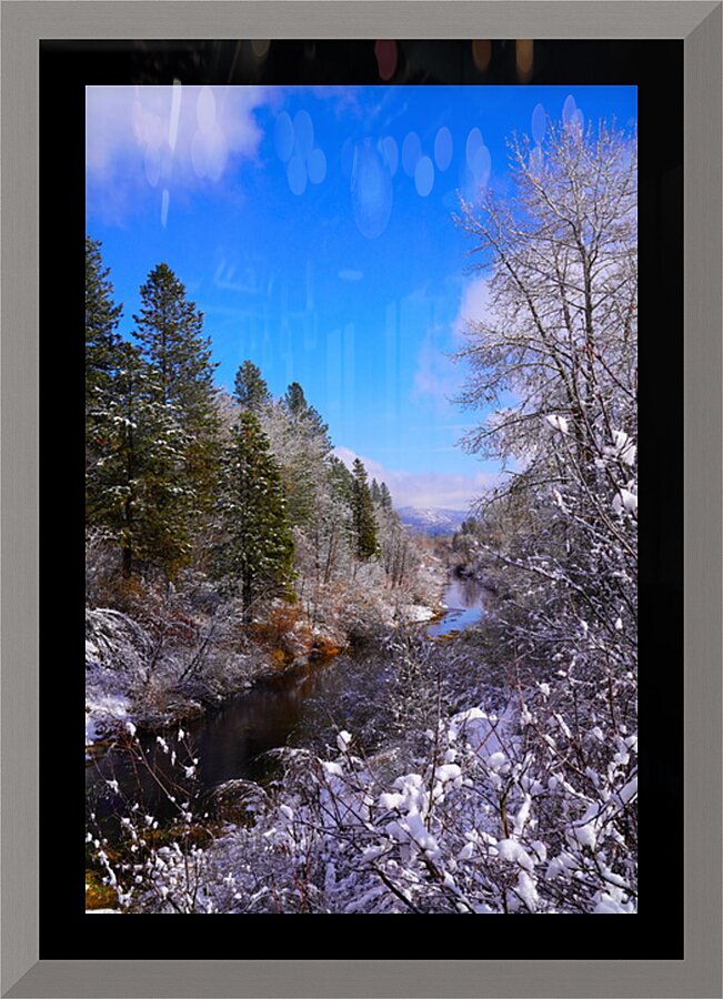 Spanish Creek in Winter Picture Frame print