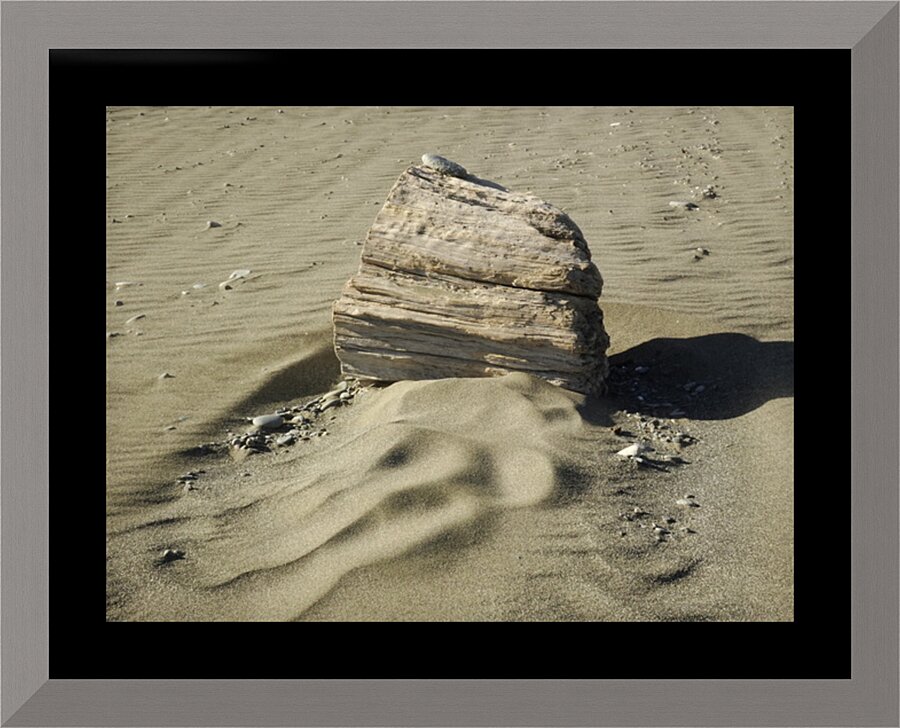 Beach Sculpture Picture Frame print