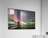 Northern_Lights_on_Cheticamp-Island_at_Enragee_Point_Lighthouse. Acrylic Print