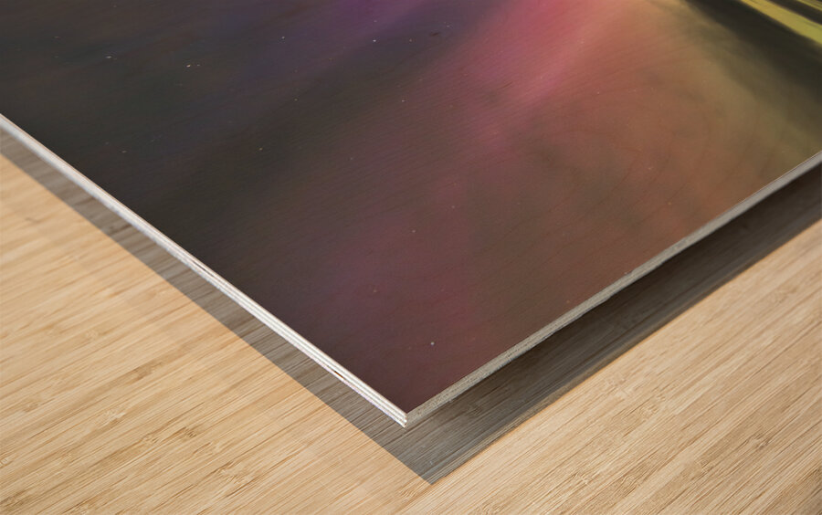 Northern_Lights_on_Cheticamp-Island_at_Enragee_Point_Lighthouse. Wood print