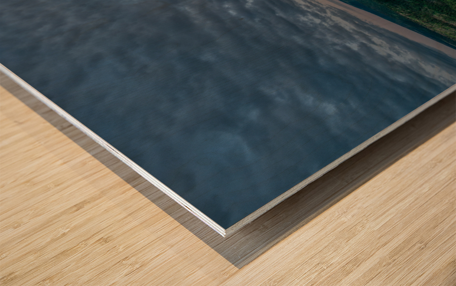 Blueberry Mountain Vista Impression sur bois