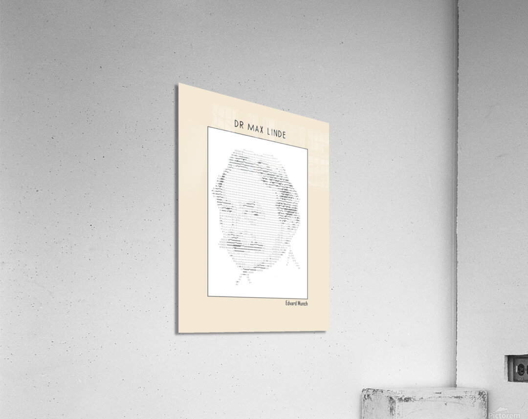 Dr Max Linde – Edvard Munch Ascii art by Doa Project Wall Art