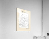 Self portrait – Leonardo da Vinci Ascii art Acrylic Print