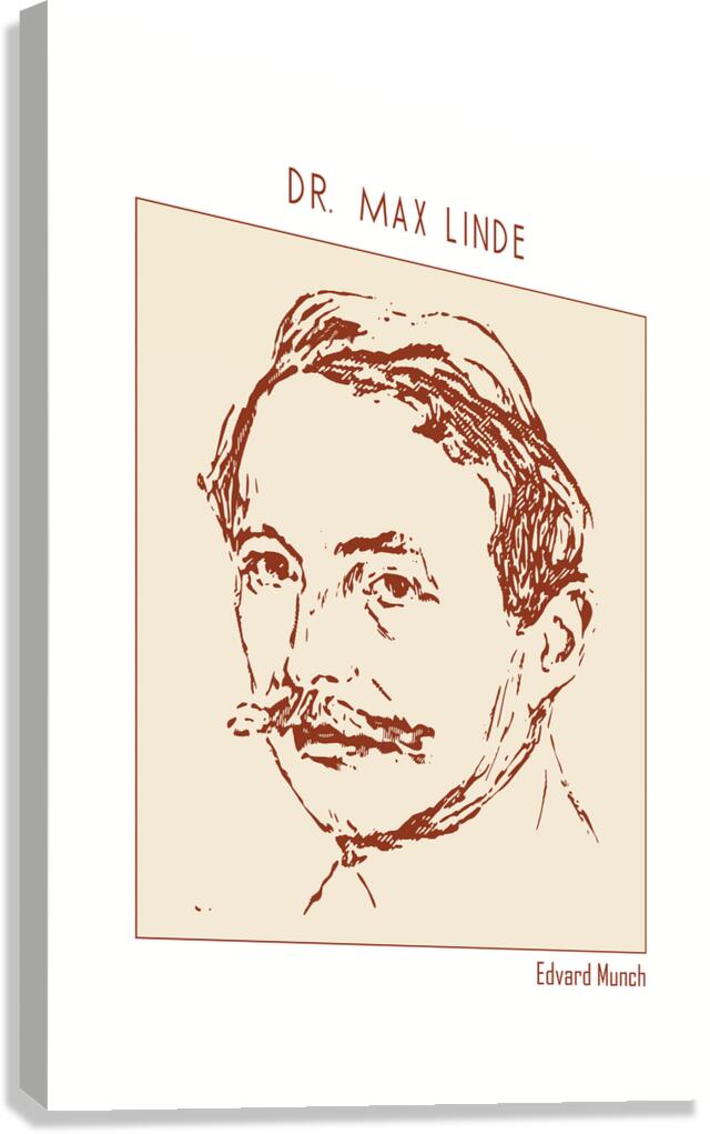 Dr Max Linde – Edvard Munch Canvas Print