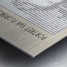 Portret van Florence Owens Thompson ascii art Metal print