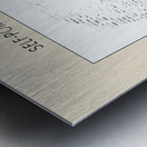 Self portrait – Leonardo da Vinci Ascii art Metal print