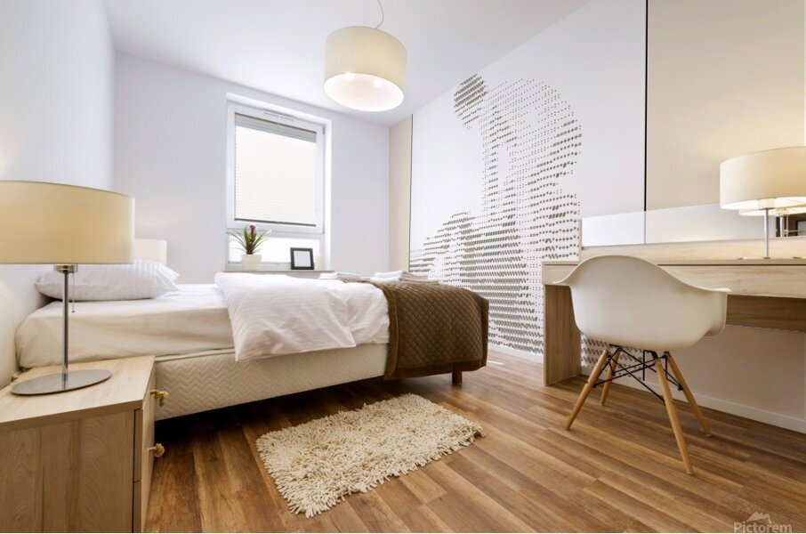 The two bathers - William-Adolphe Bouguereau 1884 – ascii art Mural print