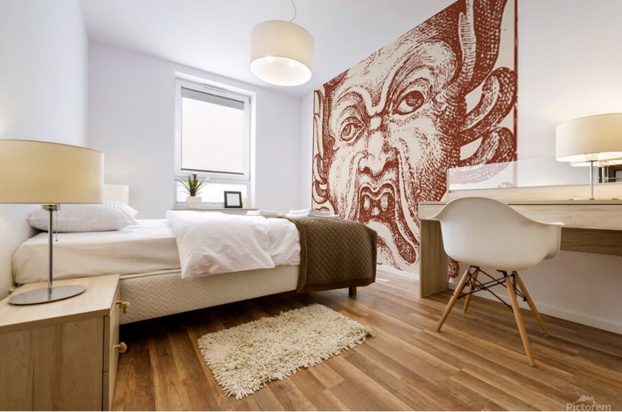 Grotesque Masks  Mural print