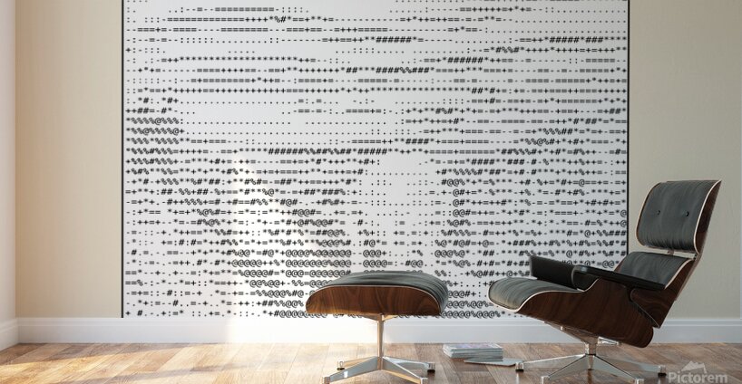 The Scream – Edvard Munch [ascii art] by Doa Project Wall Art